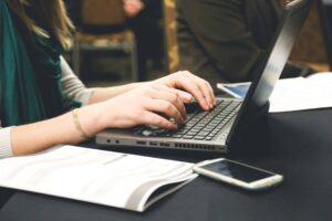 woman typing writing windows 1 scaled