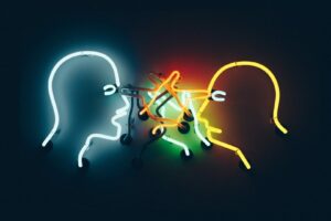 heads hands violence neon light yellow blue orange t20 LOaNk1